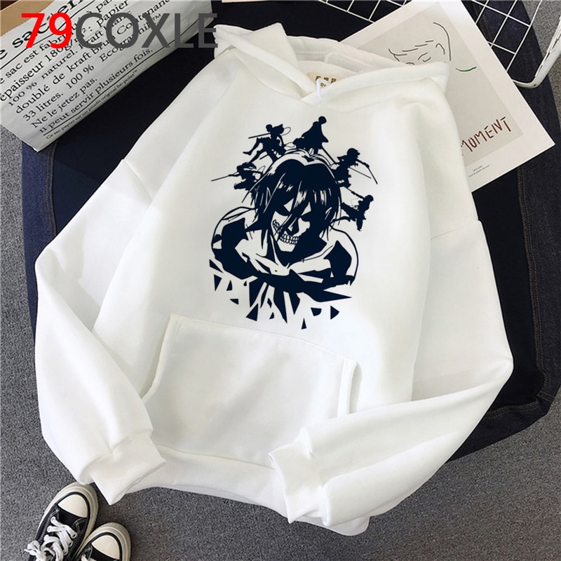 Áo Hoodie Họa Tiết Attack On Titan Y2K Phong Cách Hip Hop Cá Tính Cho Nam