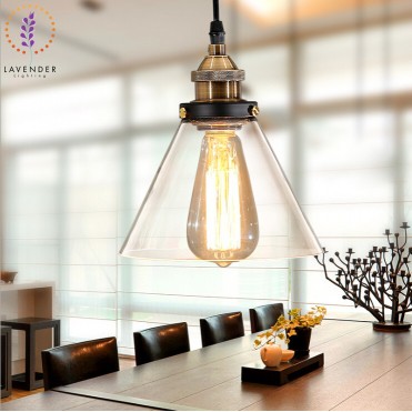 Đèn thả chao thủy tinh