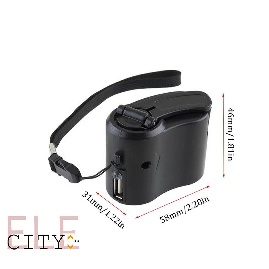111ele} Hand crank charger manual generator mobile phone emergency charger USB charger