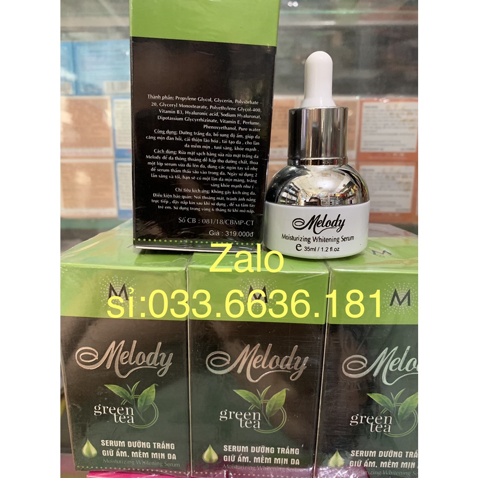 [chính hãng 100%] serum MELODY dưỡng trắng da-giữ ẩm-mềm mịn da chai 35ML (GIÁ IN TRÊN BAO BÌ 319K)