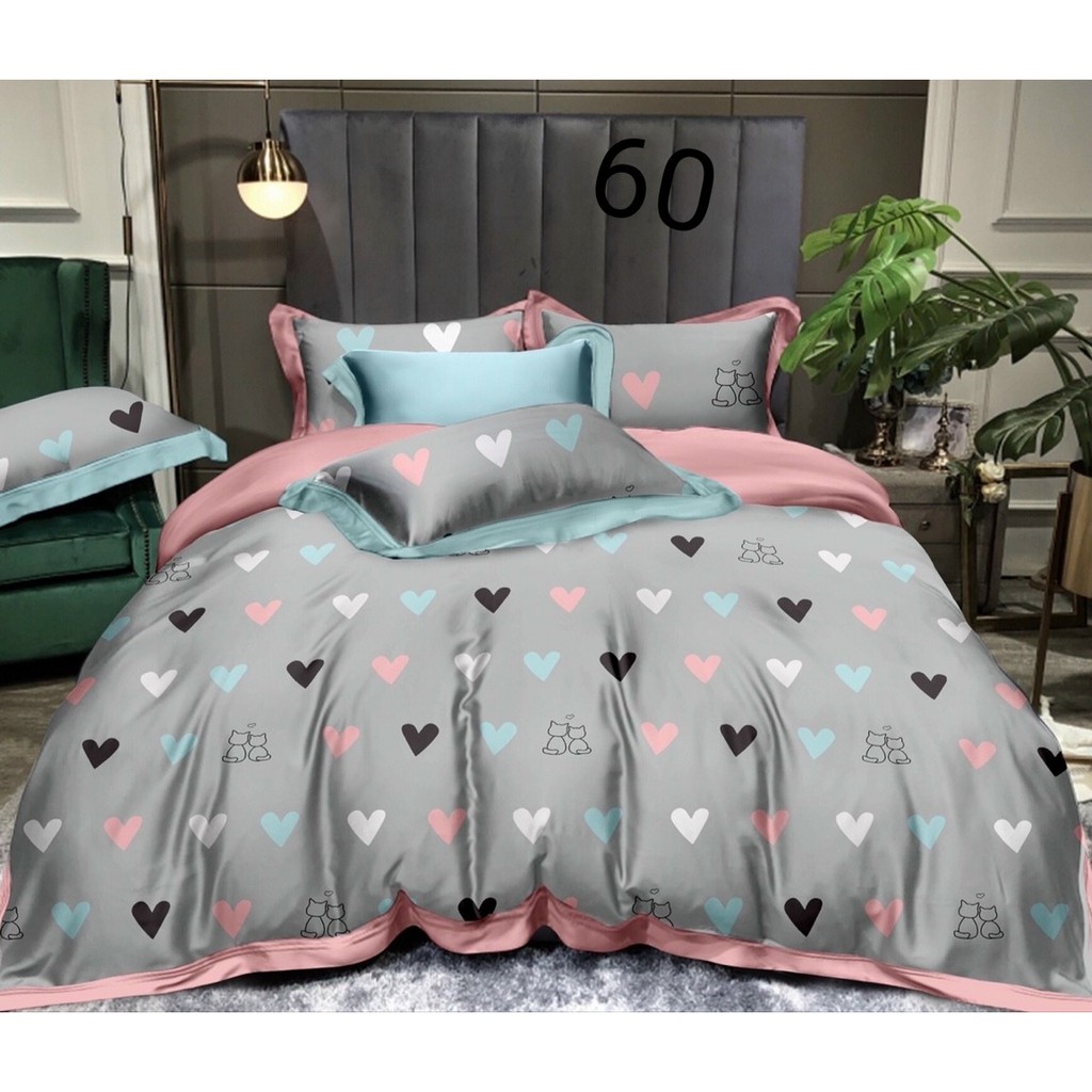 Drap giường Tencel 100% 🎁MẪU MỚI🎁 Giảm 10k nhập [CHAN GA GOI] Chăn ga gối đệm lụa tencel cao cấp