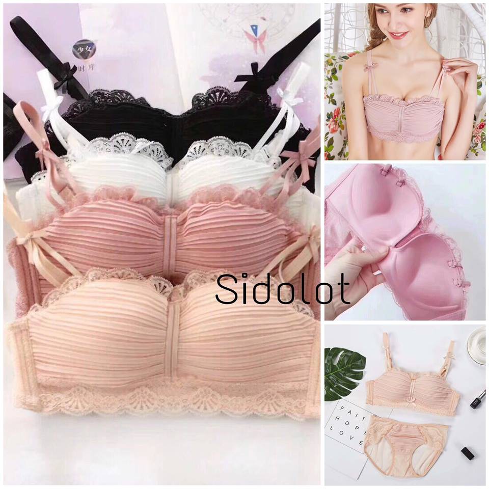 (Big Sale) Bộ đồ lót ren không gọng đệm ngực tiểu thư (ms 328) | BigBuy360 - bigbuy360.vn