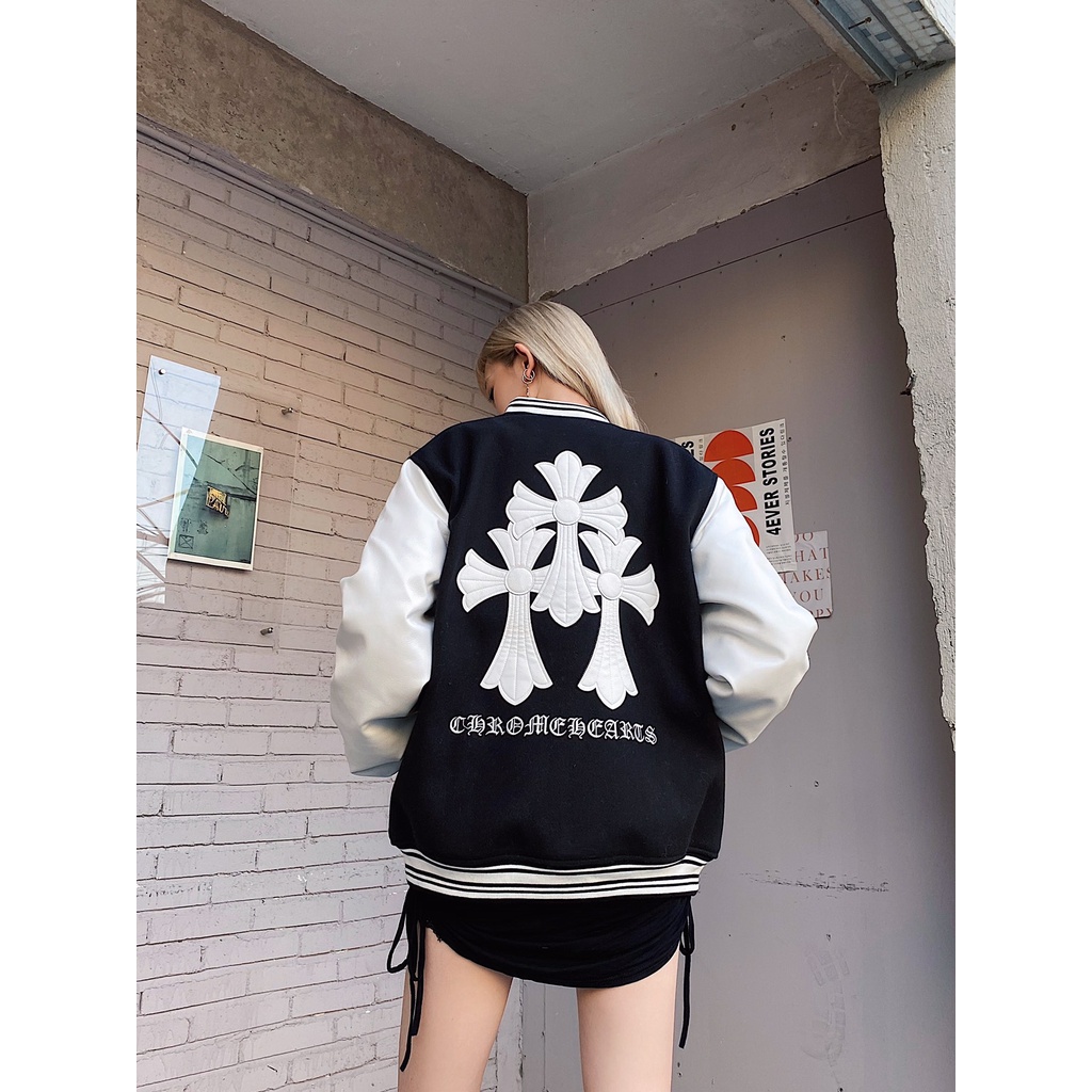 Áo Varsity Chrome Heart MMJ Master  FW22