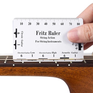 9Pcs Understring Radius Gauge + String Action Ruler Gauge Tool + Guitar Bridge Saddle Nut Files Set Guitar Repair Tool Accessories