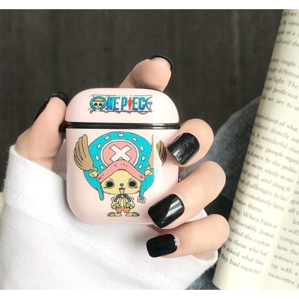 Ốp bảo vệ hộp sạc tai nghe họa tiết hình One Piece thích hợp cho Airpods 1 / 2