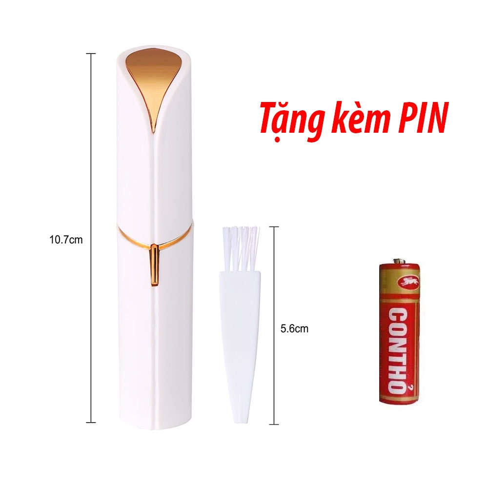 Máy Tẩy Lông - Máy Cạo Lông Dùng Pin, Thiết Kế Hình Son Môi Mini Tiện Lợi Cho Cả Nam và Nữ GD211