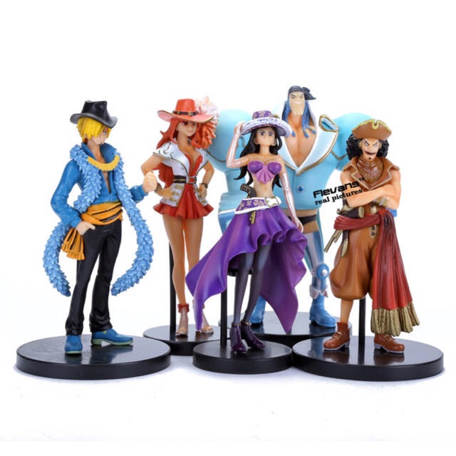 🔥 Set 5 Mô Hình One Piece - Đảo Hải Tặc 🔥 Nami + Sanji + Franky + Usopp + Robin 🔥