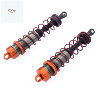 2Pcs Metal Rear Shock Absorbers for 1/8 Scale JLB HSP EM Racing DHK HPI ZD Racing RC Car Truck- Rear Shock Absorbers 143mm