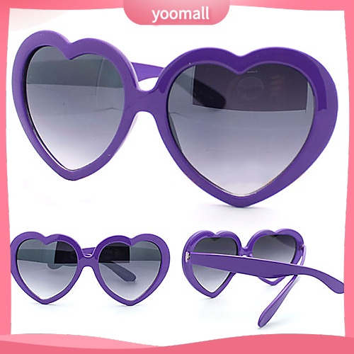 Kính Mát Gọng Hình Trái Tim Vui Nhộn Thời Trang Mùa Hè Cho Nam Và Nữ