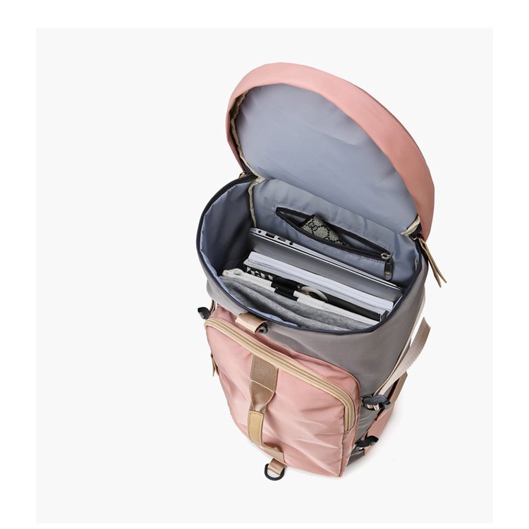 Balo thể thao kiêm túi xách nữ, balo du lịch có ngăn giày, chống nước, chống sốc tốt, PKC-BL14