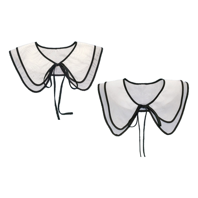 Áo Sơ Mi Cổ Búp Bê Thắt Nơ Có Thể Tháo Rời Thời Trang Cho Nữ