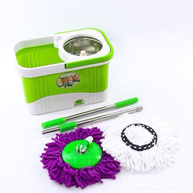 ( xả hàng - lẻ như sỉ ) Thùng chổi 360 Việt Nam cộng nghệ Thái Lan ( phụ kiện đầy đủ + tặng kèm 2 bông lau )