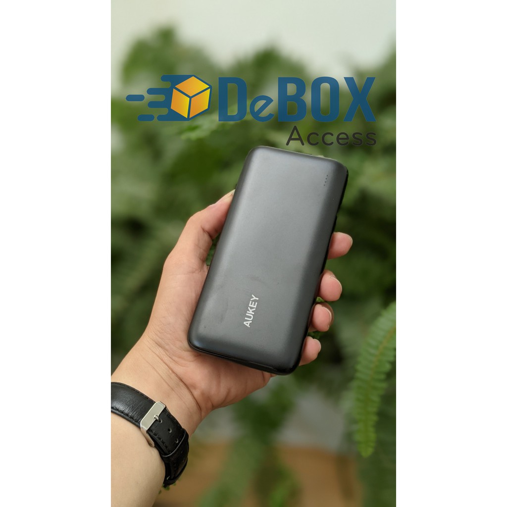 【Giao hàng nhanh】Sạc Dự Phòng Siêu Mỏng 10.000 mAh Aukey PB-N73 Sạc Nhanh Type C 15W, 2 Cổng USB-A - Chính hãng