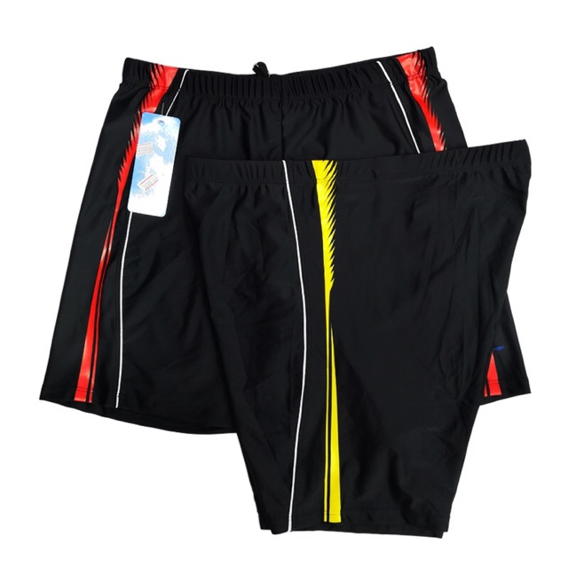 Quần Bơi Nam Lỡ Đen Pha Sọc Màu Thun Co Giãn 4 Chiều Size 50-75kg - Hàng Việt Nam - Lucky Girl shop | BigBuy360 - bigbuy360.vn