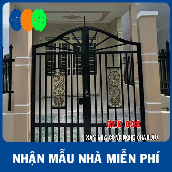 Báo giá cửa sắt CNC - cửa sắt 4 cánh tại Nam Định GEC