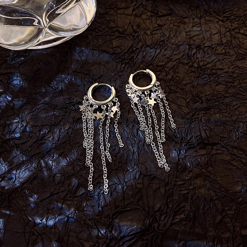 Đôi Khuyên Tai Dài Tua Rua Thời Trang Cho Nữ