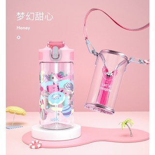 Bình Nước Ống Hút UEK Cao Cấp 500ml