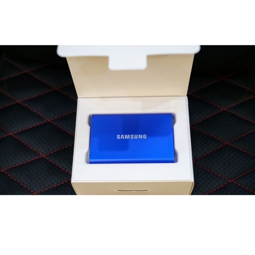 Ổ Cứng Di Động SSD Samsung T7 Portable 500GB 2.5 inch USB 3.2 Xanh (Đọc 1050MB/s - Ghi 1000MB/s)-(MU-PC500H/WW)