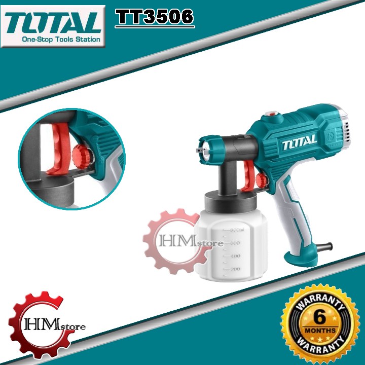 [Chính hãng] Máy phun sơn điện mini TOTAL TT3506 350W - Bảo hành 6 tháng