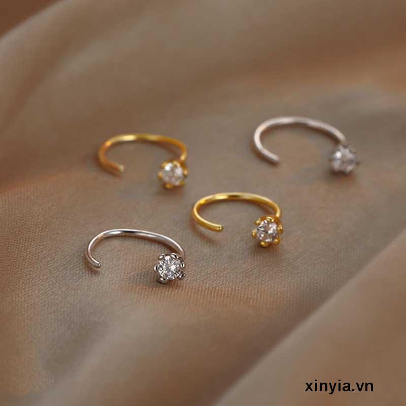 Khuyên Tai Cao Cấp Đính Đá Zircon Tinh Tế Thời Trang Ngủ Ngon Cho Nữ