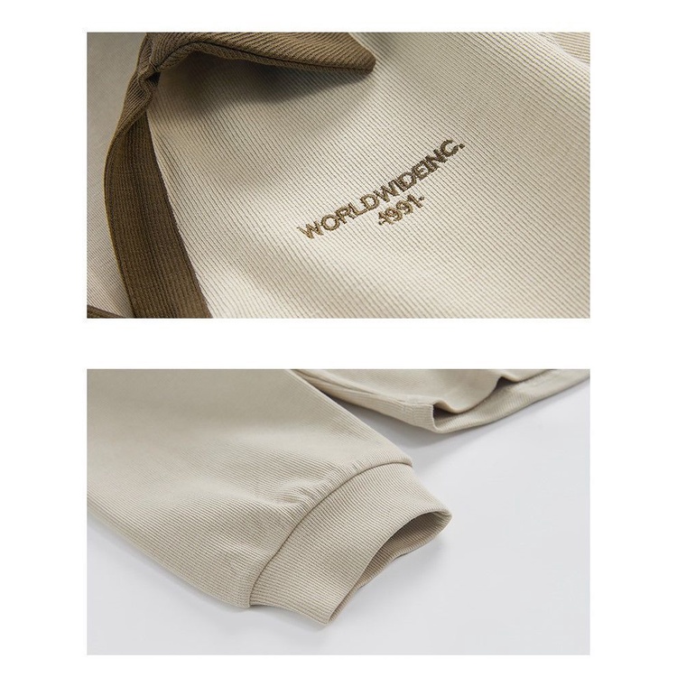 Áo polo Mỏng Tay Dài Màu Sắc Tương Phản Thời Trang Mùa Thu Cho Nữ