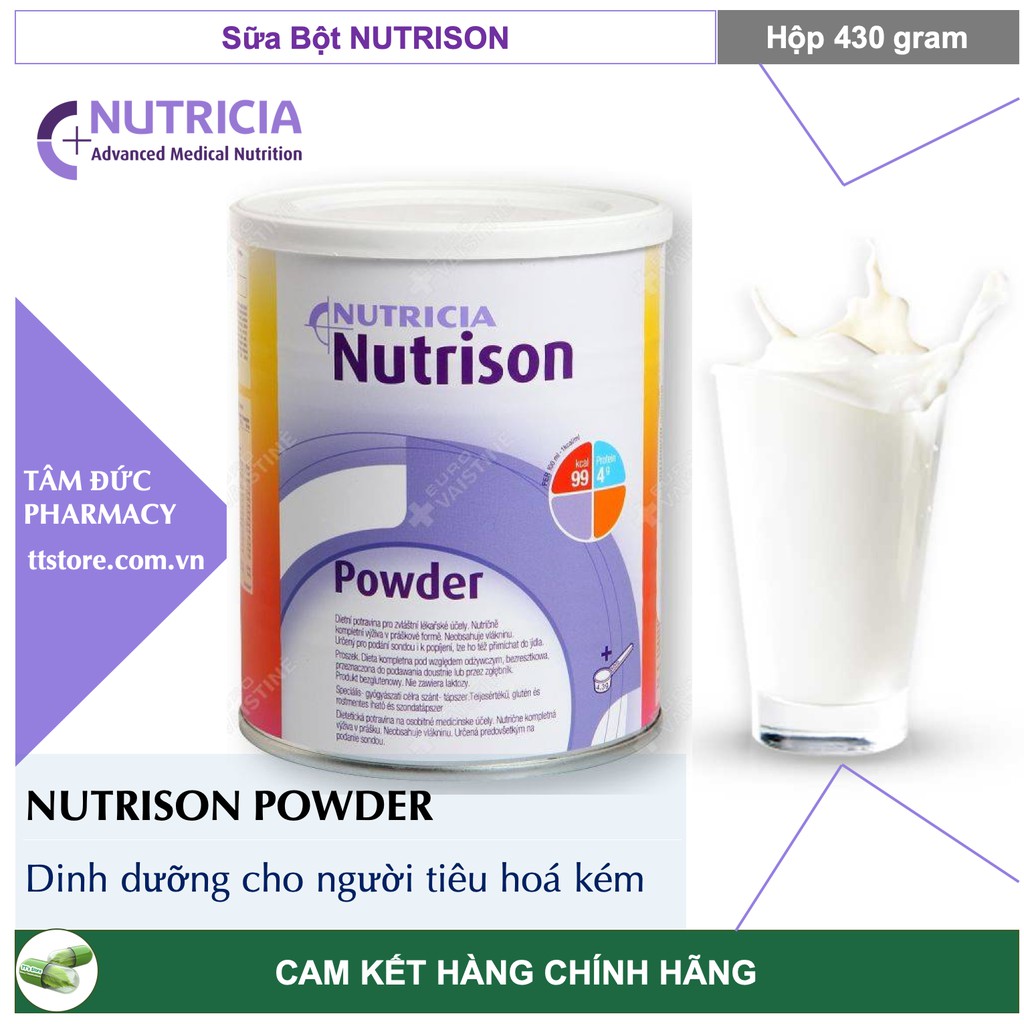 Sữa bột NUTRISON [Hộp 430g] - Dinh dưỡng cho người có hệ tiêu hoá kém [nutrition]