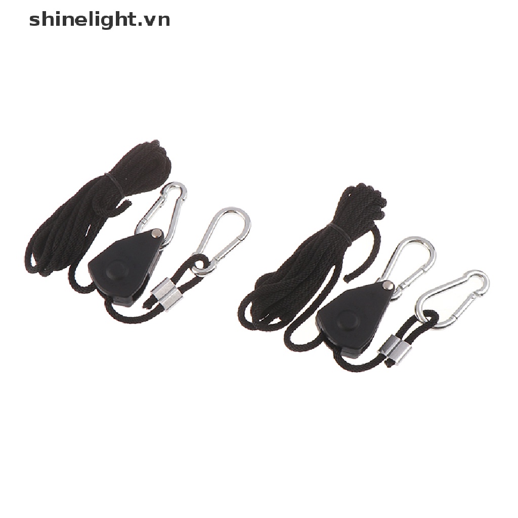 Set 2 Dây Thừng Treo Đèn Trồng Cây Có Thể Điều Chỉnh 1 / 8 &quot;