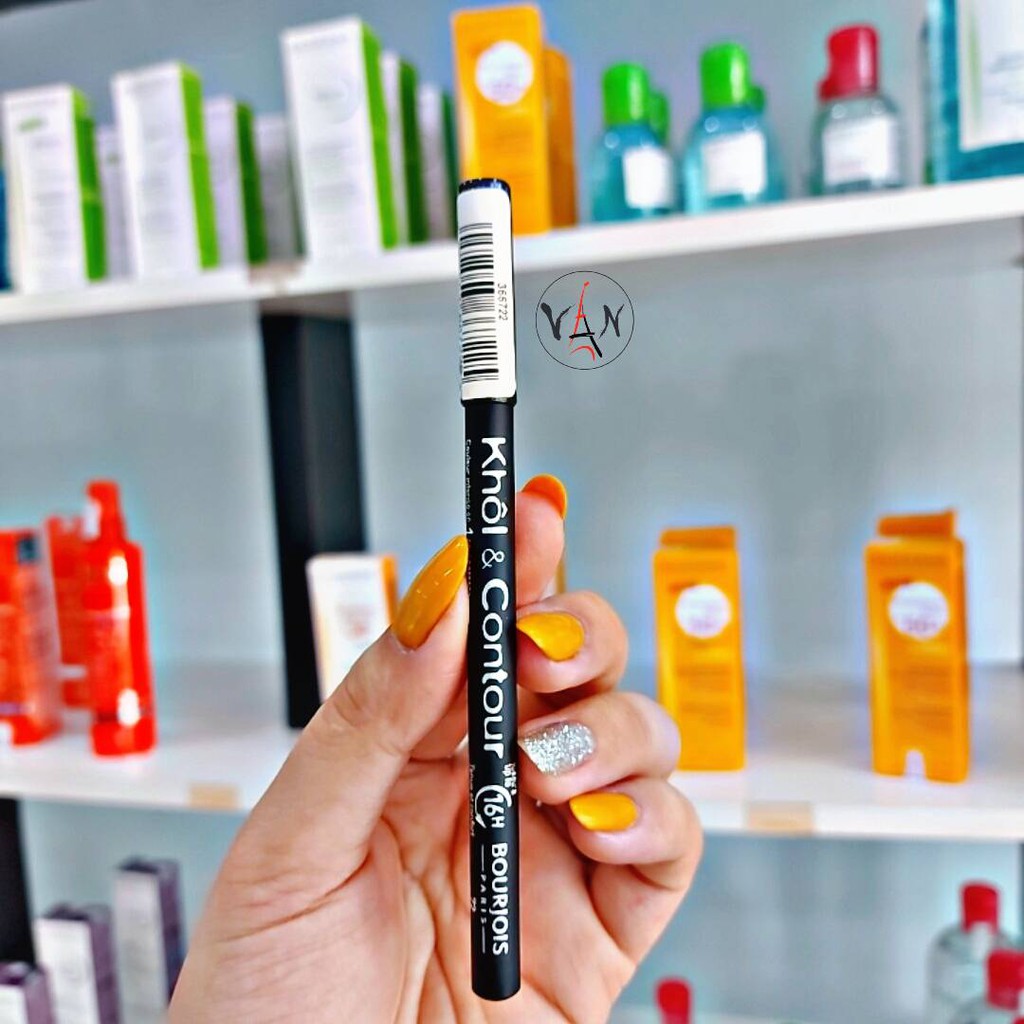 [ Bourjois Pháp ] Chì kẻ mắt không trôi bourjois khôl & contour 16h - màu đen | BigBuy360 - bigbuy360.vn