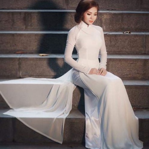 Áo Dài học sinh 2 tà và  4 tà, Áo Dài Truyền Thống May Sẵn