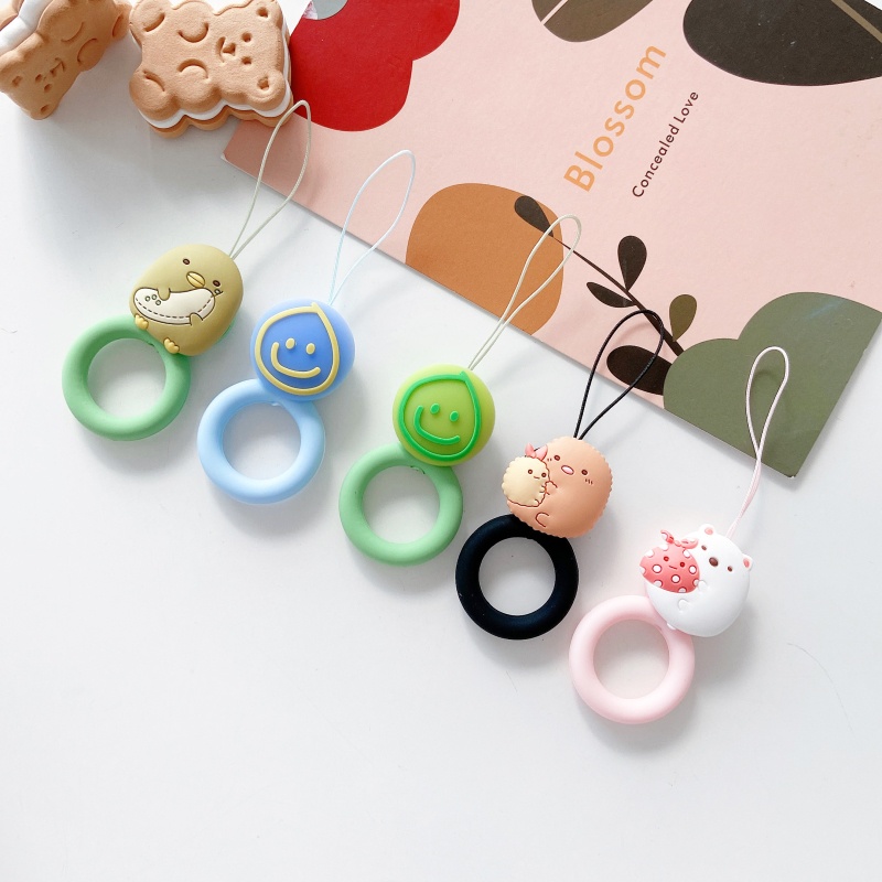 SANRIO Dây đeo silicon mềm chống rơi họa tiết hoạt hình dễ thương có thể sử dụng cho điện thoại