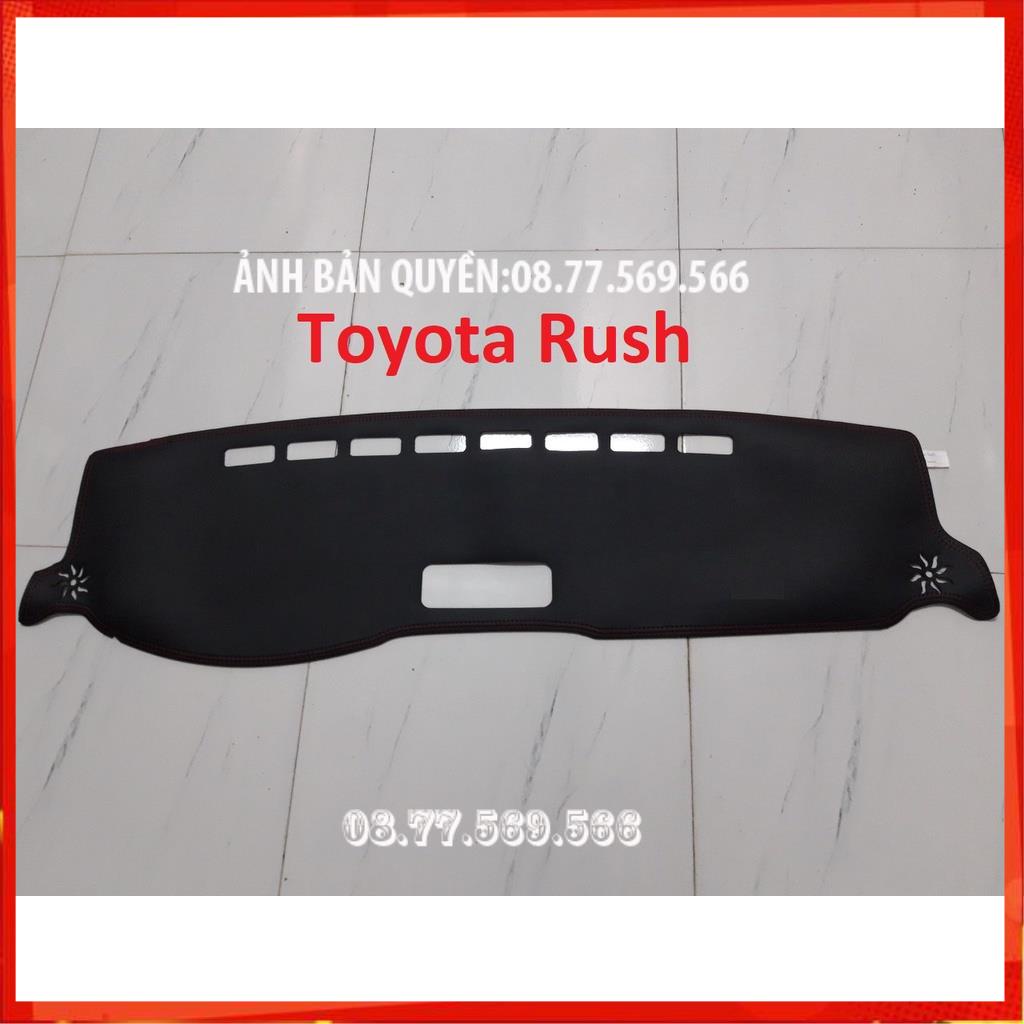 THAM TAPLO DA VÂN GỖ TOYOTA RUSH THẢM LÓT TAPLO 3 LỚP CHỐNG NÓNG XE HƠI Ô TÔ NHUNG LÔNG DA CARBON BẢO HÀNH 12 THÁNG