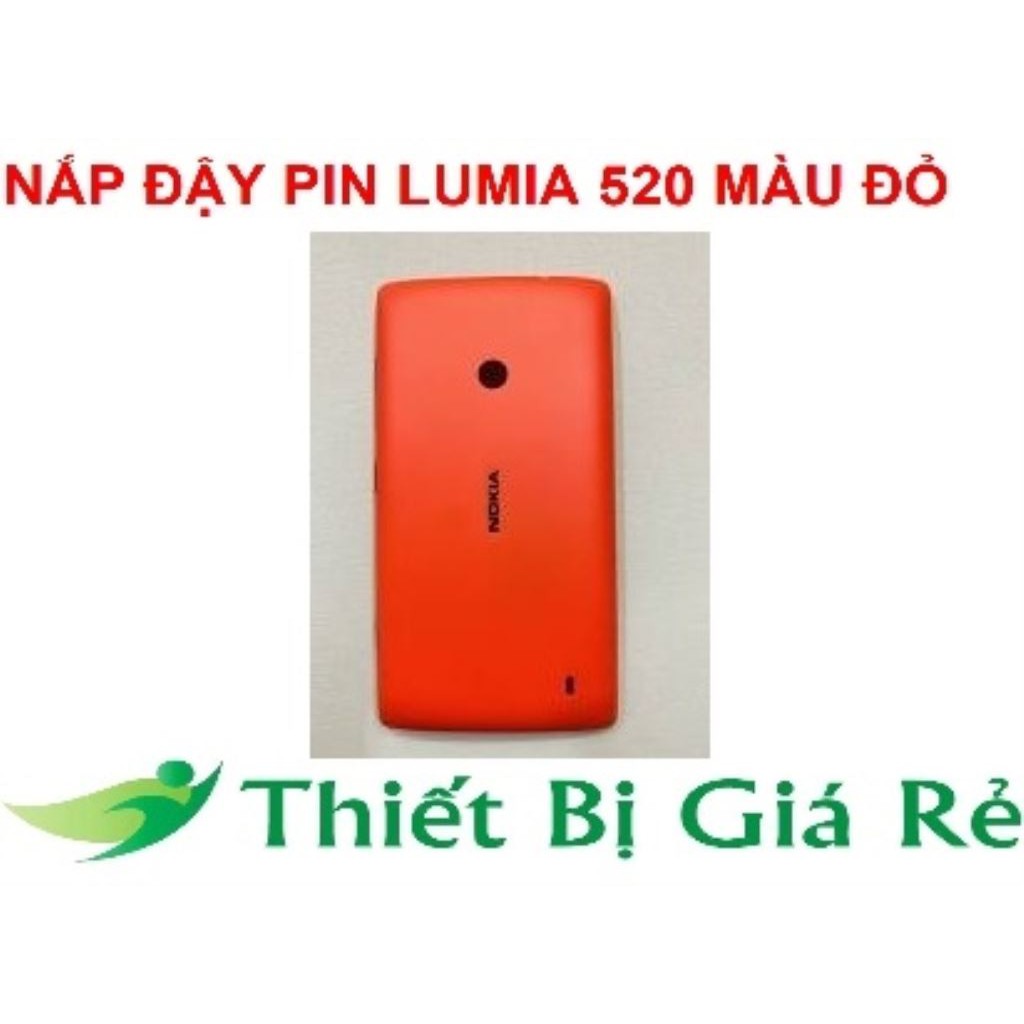 NẮP ĐẬY PIN LUMIA 520 MÀU ĐỎ