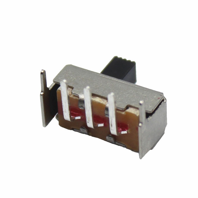 Set 10 công tắc gạt SS12F23 SS12F23VG5 0.5A 50V 1P2T 3 chân nối cong 90 độ