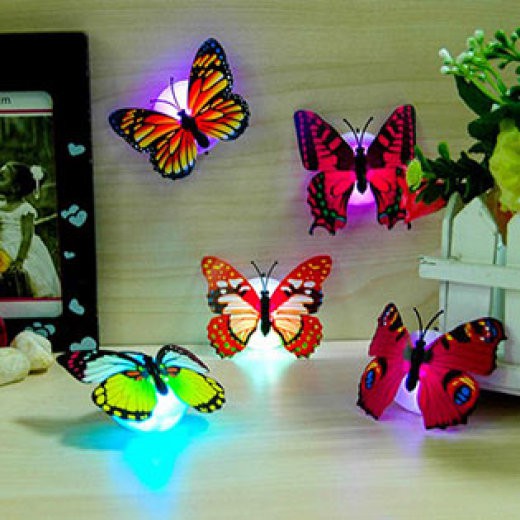 Combo 3 đèn led bướm dán tường