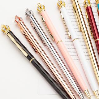 Bút bi họa tiết vương miện đính đá xinh xắn