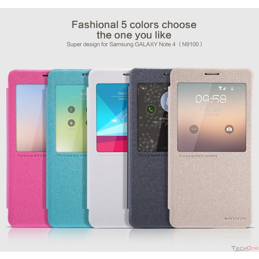 Bao da samsung Note 4 hiệu Nillkin