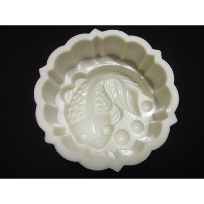 BỘ HAI KHUÔN LÀM BÁNH RAU CÂU TRUNG THU HÌNH CÁ VÀNG 10 CM - MS34