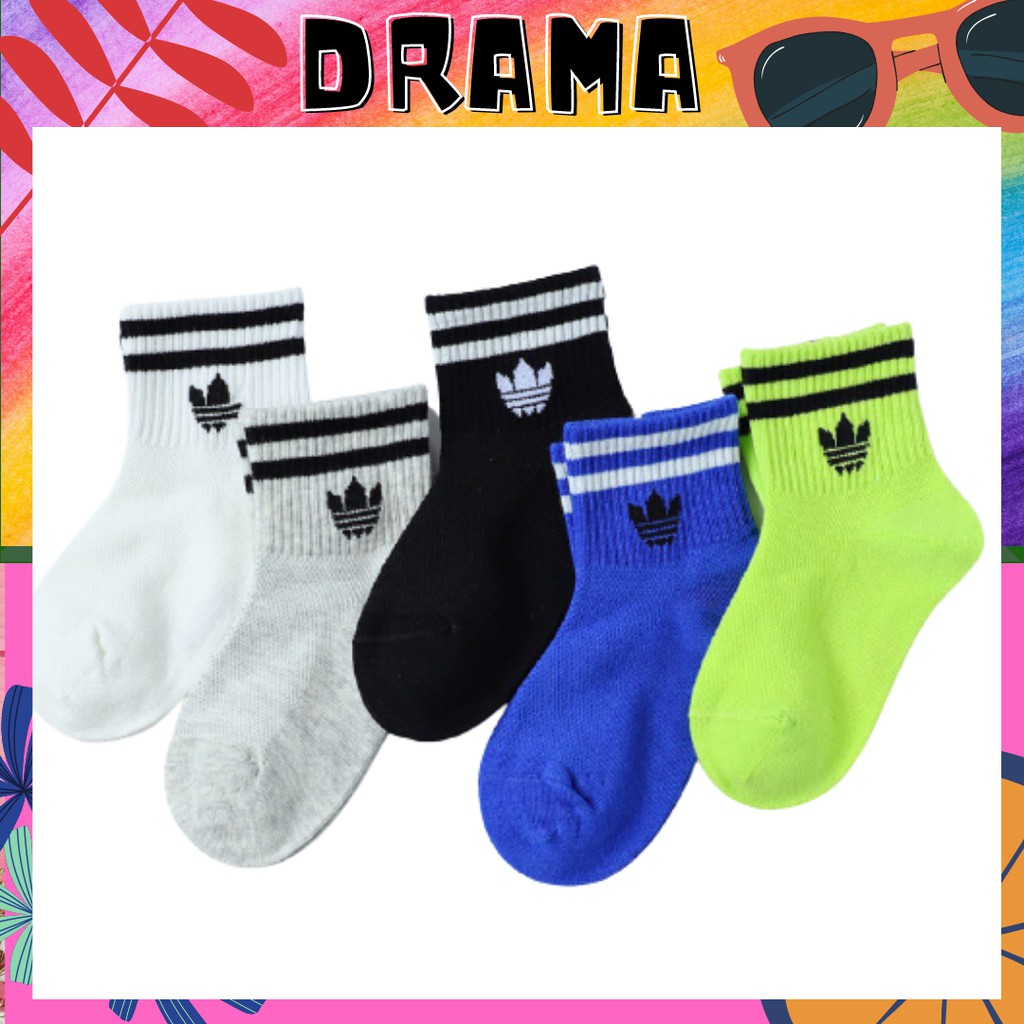 Combo Tất Vớ Trẻ Em Adidas chất liệu Cao cấp mềm mại co giãn 4 chiều PHỤ KIỆN DRAMA TAT021