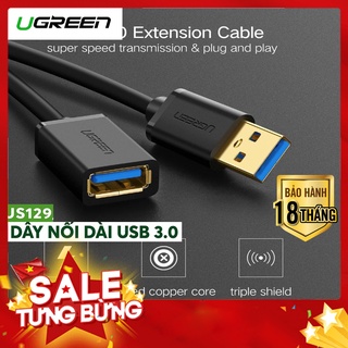 Dây nối dài usb 3.0 dài từ 0.5m - 2m ugreen us129 - hàng chính hãng