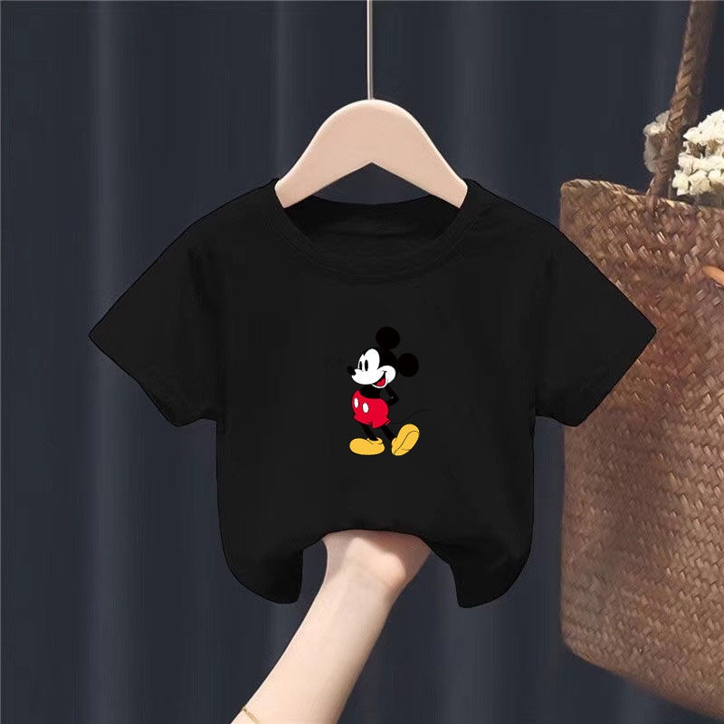 Áo thun hình micky nhỏ, áo có tay cotton cho bé