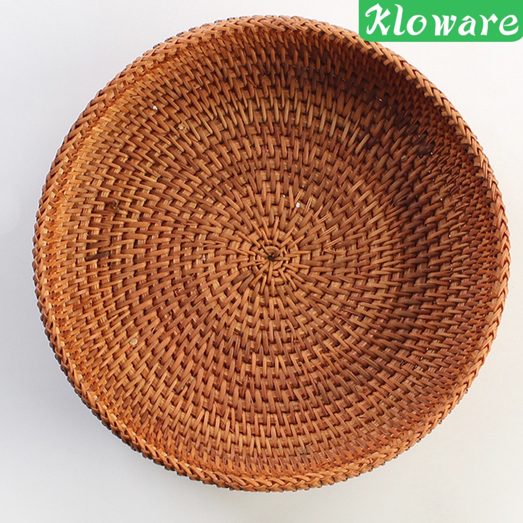 Rổ tròn đựng rau trái cây đan mây tre thủ công mỹ nghệ