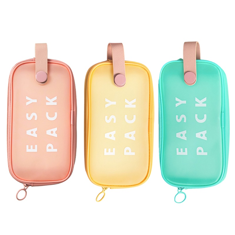 Hộp Đựng Bút Viết Có Khóa Kéo Di Động Tiện Dụng Cho Học Sinh Tiểu Học