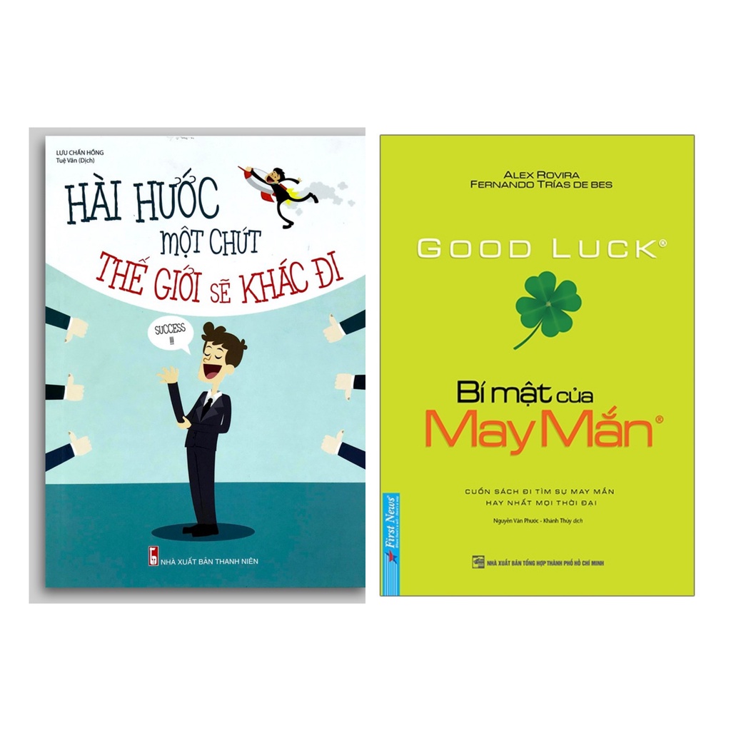 Sách - Combo2q: Hài hước một chút thế giới sẽ khác đi -ML+Bí Mật Của May Mắn- khổ nhỏ fs