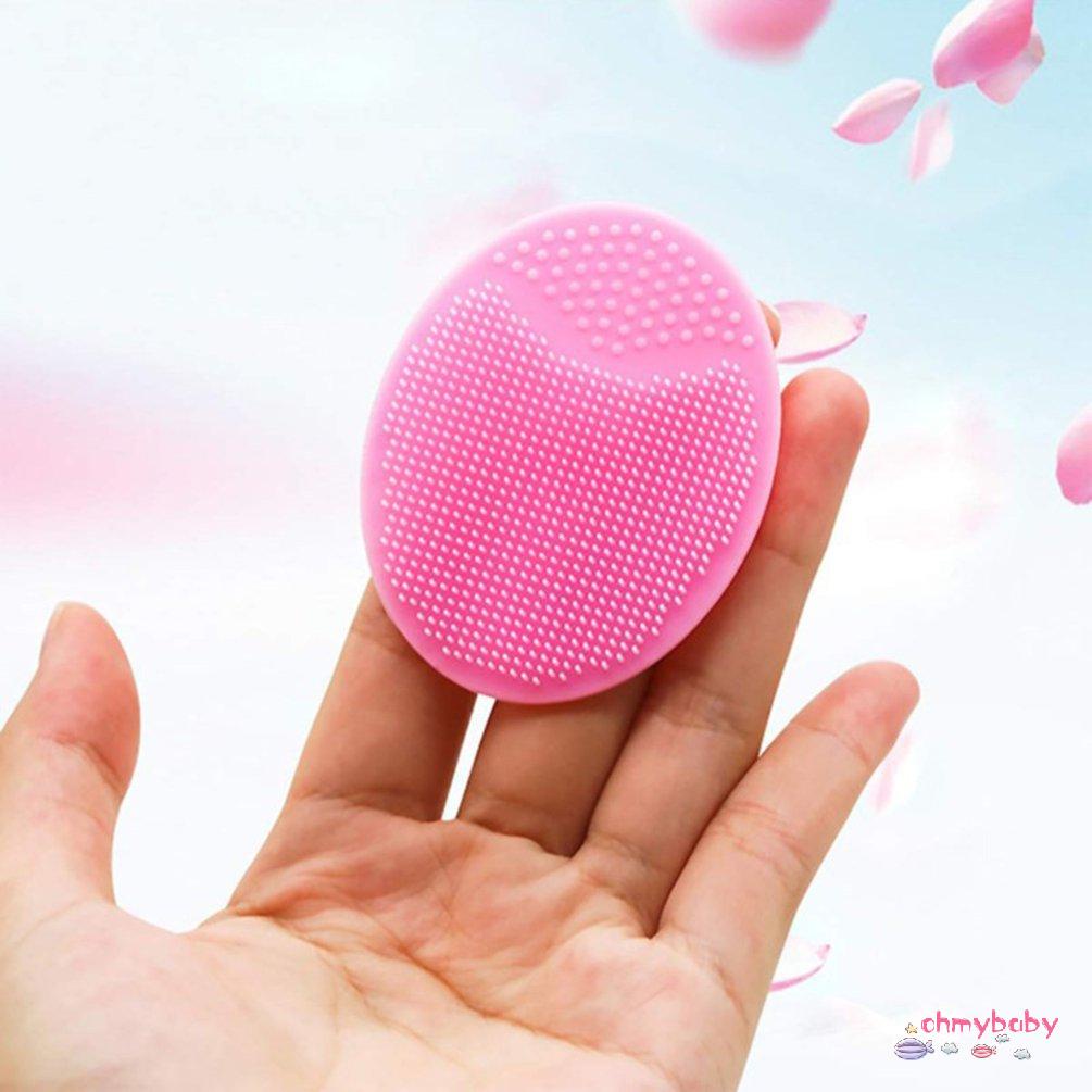 【OMB】 1pc Massage Cleaning Brush Soft Silicone Facial Cleaning Brush Shampoo Brush