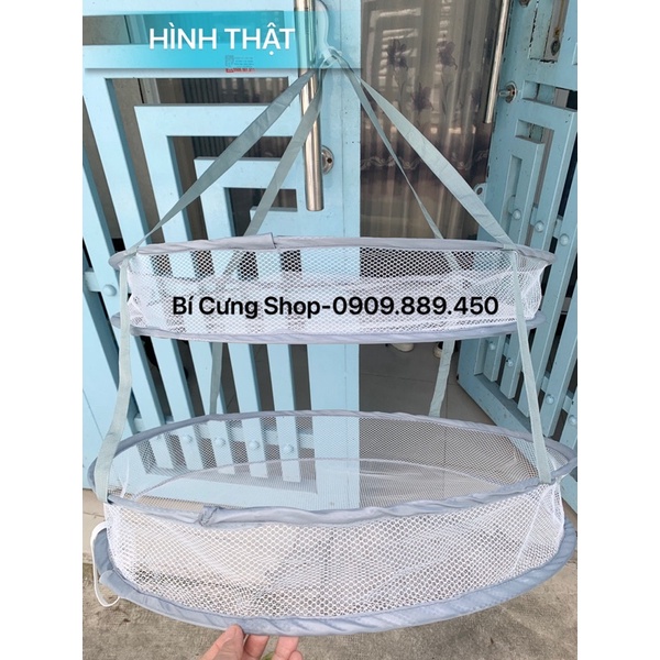 [HCM] Giá phơi đồ bằng lưới 2 tầng, có thể gấp gọn vô cùng tiện dụng