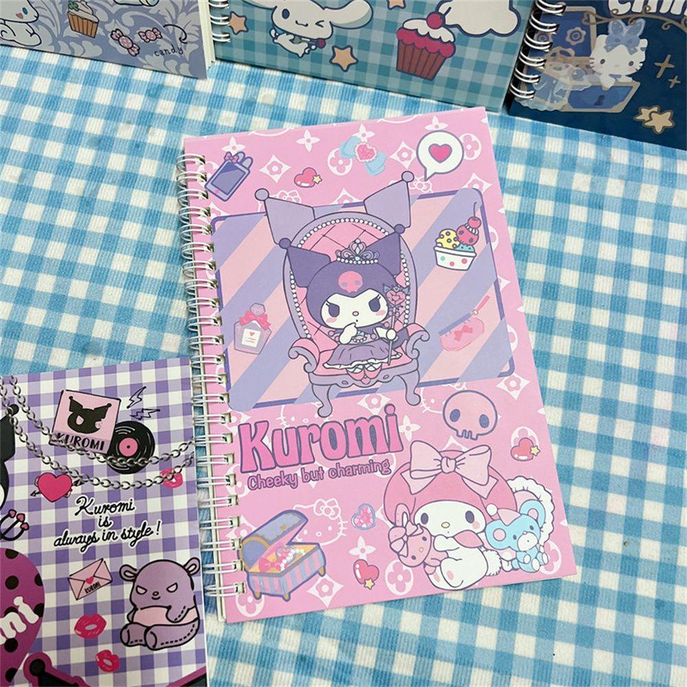 Sổ Tay Ghi Chú Họa Tiết Hoạt Hình Kuromi Cinnamoroll Đáng Yêu