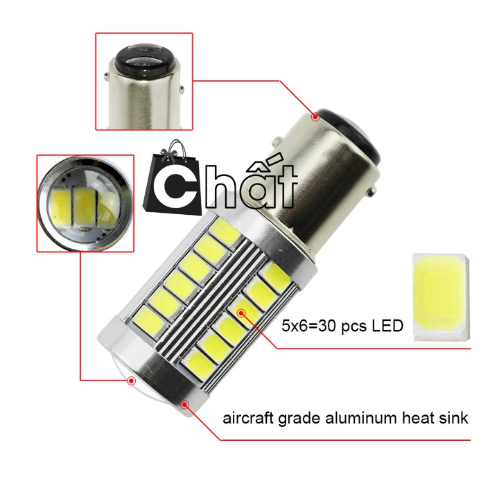 Đèn led chớp đuôi xe máy 2 chế độ stop demi