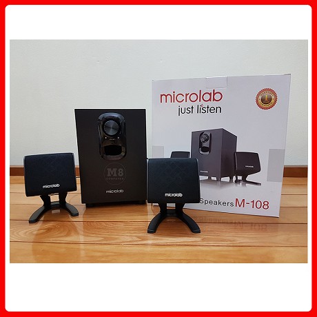 [Mã ELHACE giảm 4% đơn 300K] Loa Vi Tính Microlab M108/ 2.1 - Bảo hành chính hãng 12 tháng