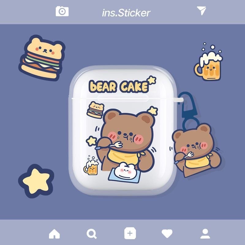 Vỏ bảo vệ tai nghe bluetooth Airpods bằng Sillicone dẻo, ốp Case cute, Airpods 2/pro CASE TRONG CÓ HÌNH