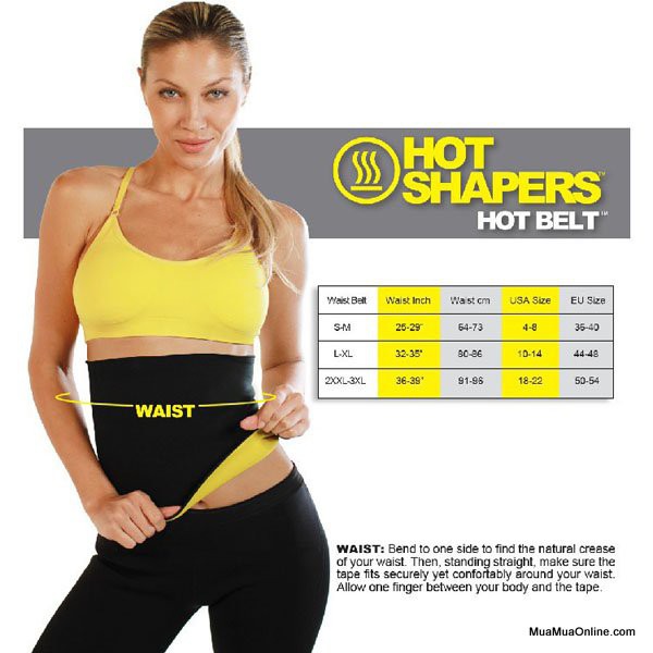 Đai Quấn Giảm Mỡ Bụng Hot Shaper